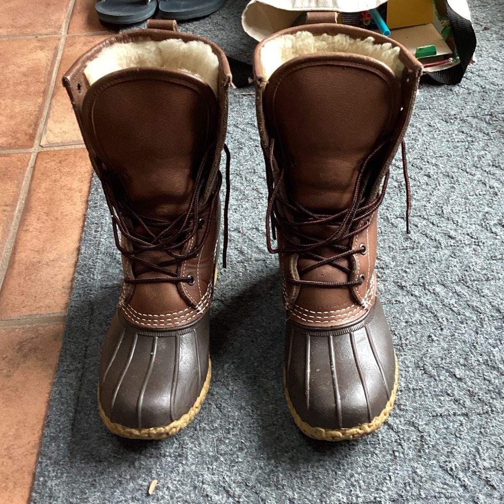 L.L. Bean shearling boots - Tan and Brown Boots